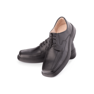 Galaxy Black Leather Shoes